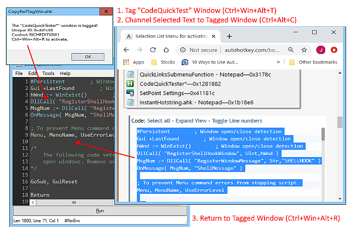 CopyRef with Tagged Window