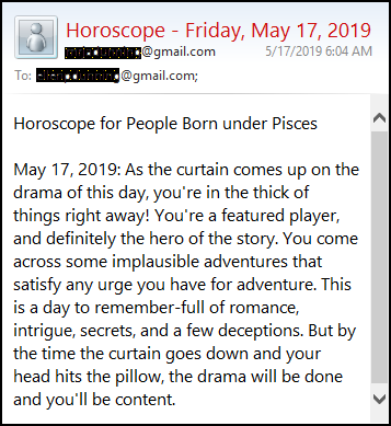 Email Horoscope